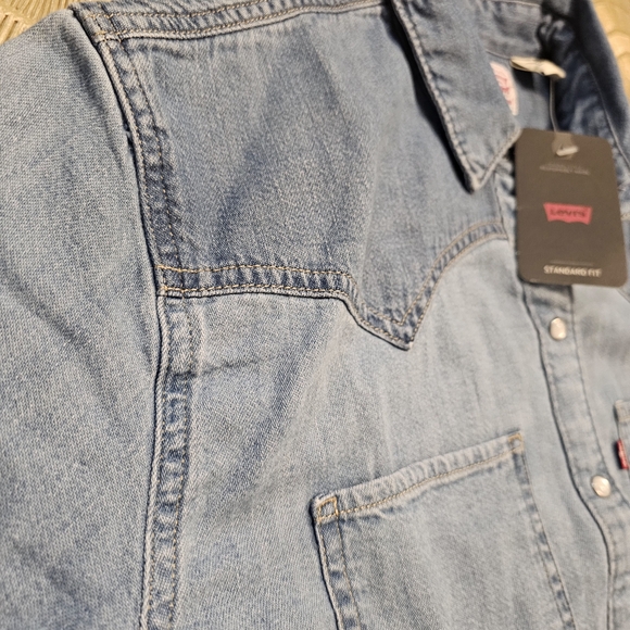Levi's Western Teodora Women's Blue Denim Shirt - Picture 7 of 7